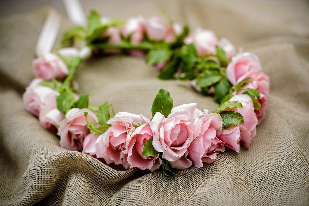 mariage couronne de fleurs