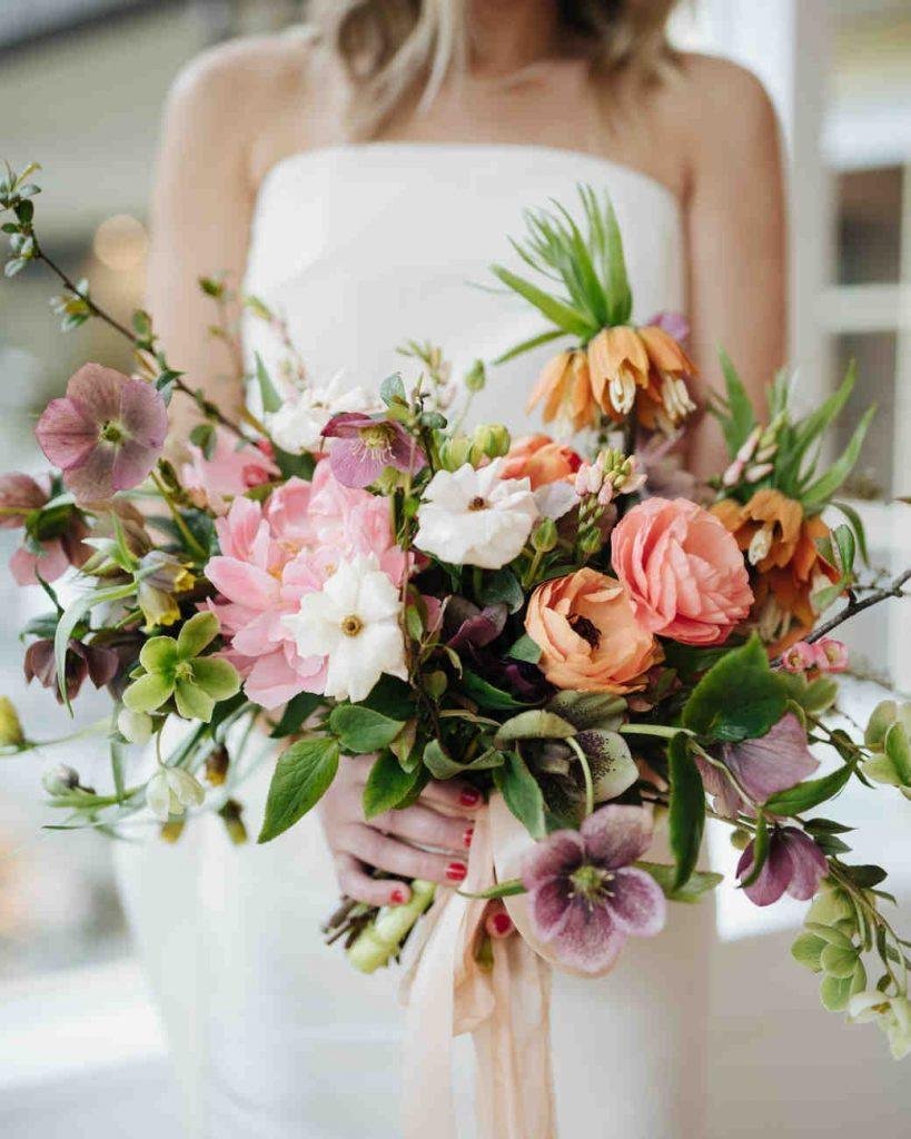 Frühlingsblumen für eine Hochzeit