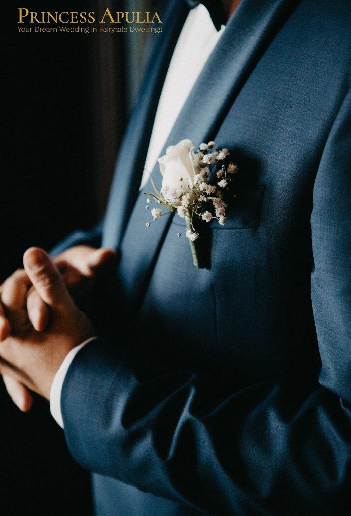 Pocket square boutonniere