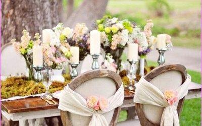 Shabby chic wedding: romantic and ecological style