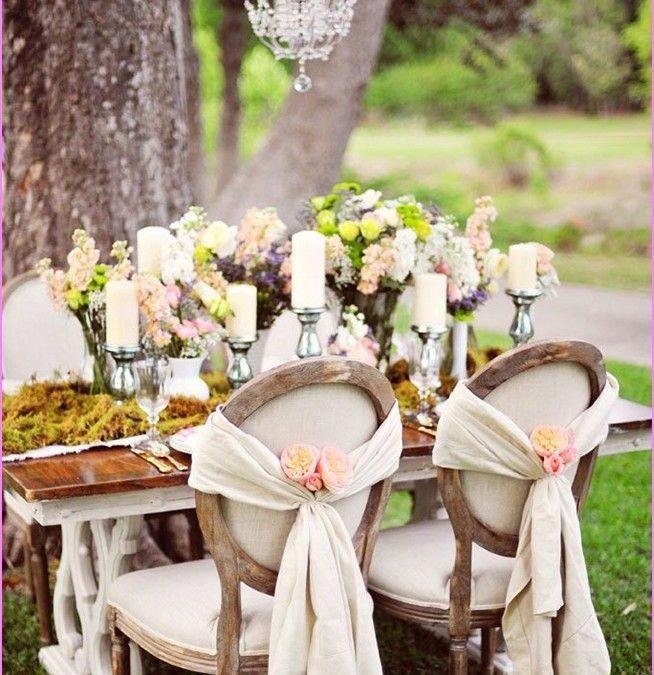 Shabby chic wedding: romantic and ecological style