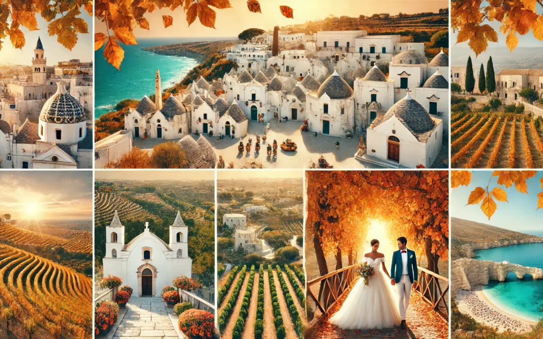 Principales atracciones de Apulia para visitar durante la temporada de bodas de otoño