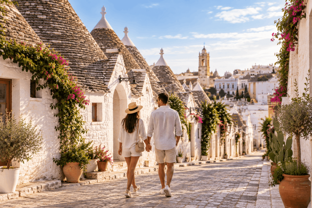 Lua-de-mel em Alberobello na Apúlia