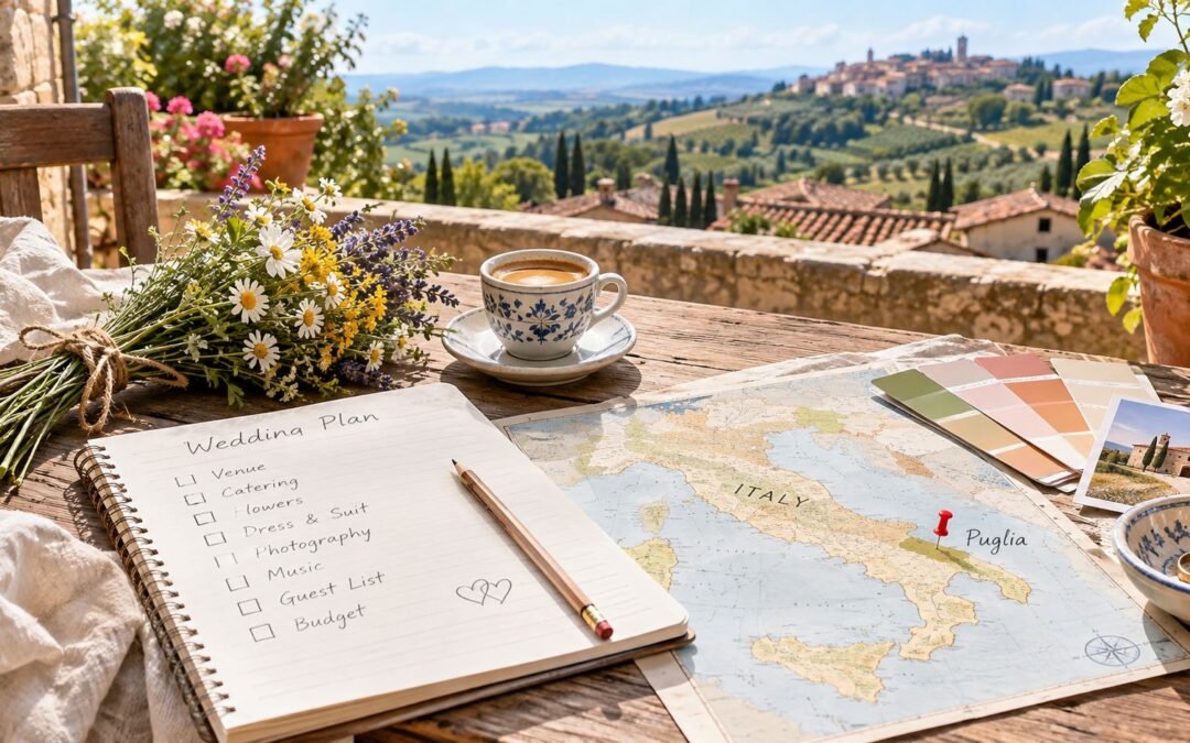 Budget-Checkliste für eine Hochzeit in Italien