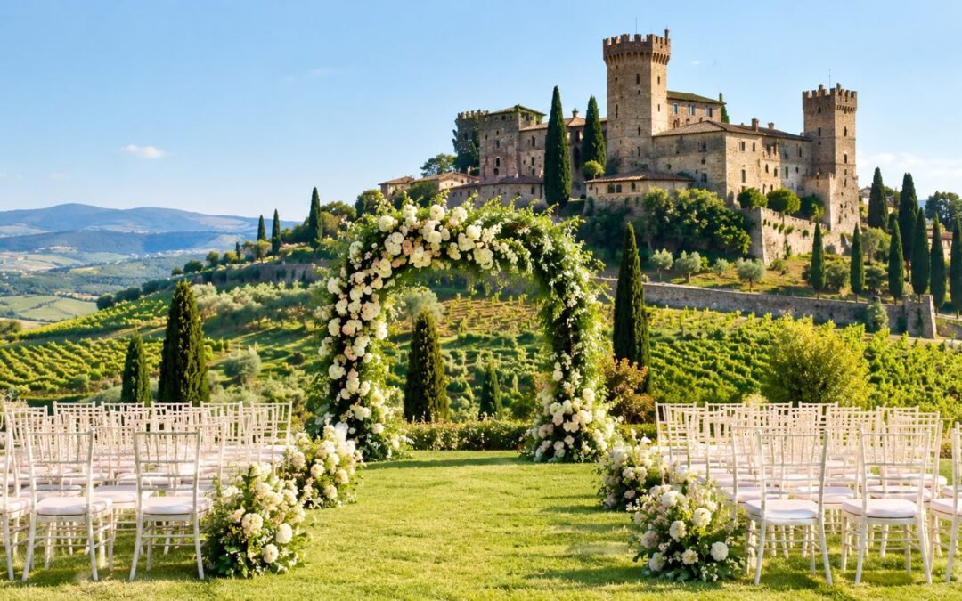 イタリアの結婚式場：城を舞台にした8つの素晴らしいロケーション